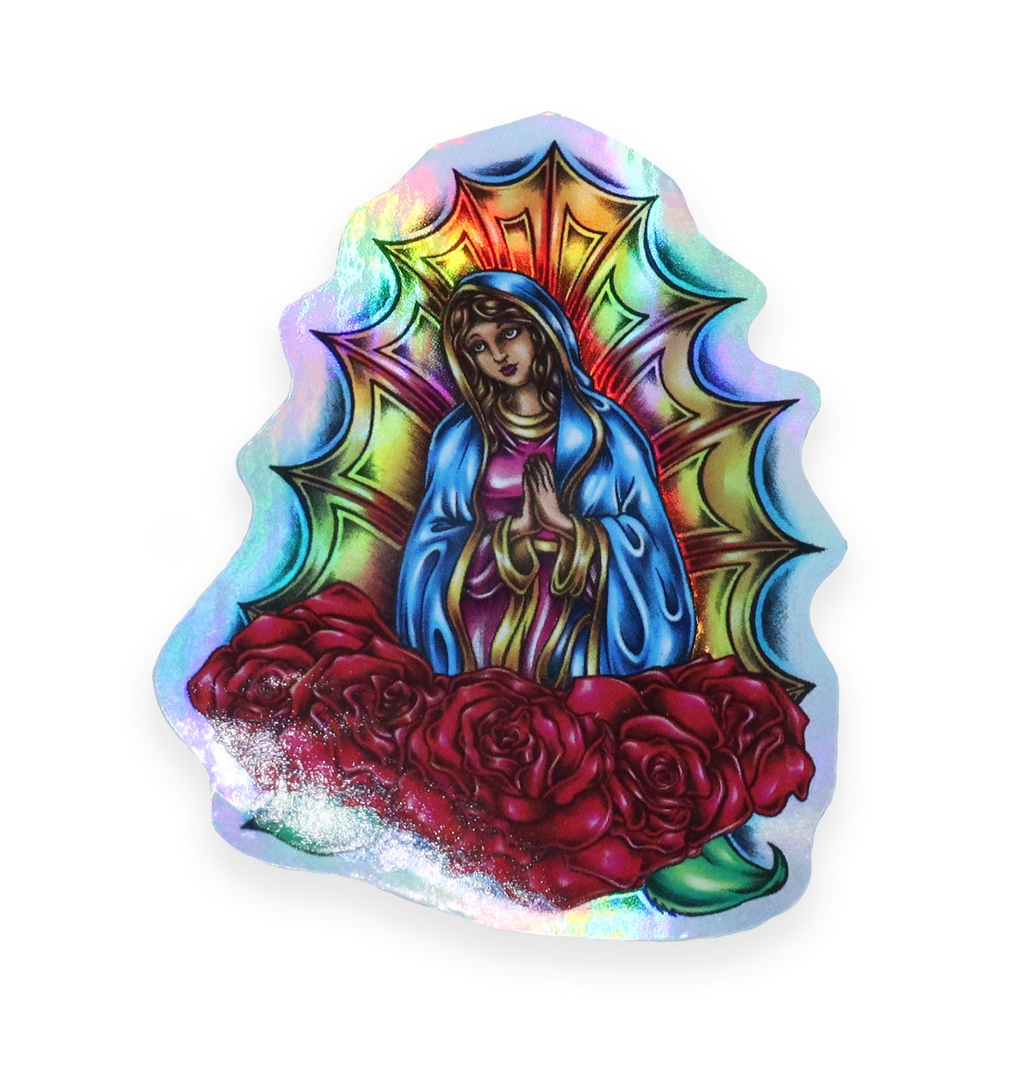 Holographic Religious Vintage Sticker