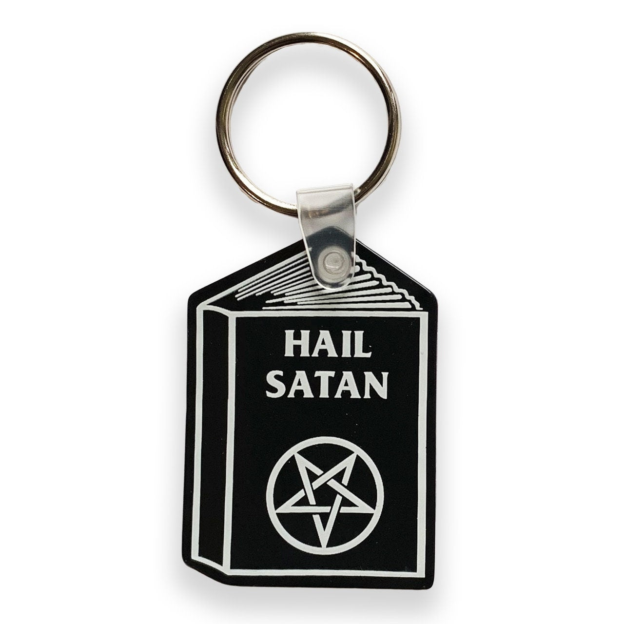 Satan Key Hail Satan Keychain – Hungry Ghost Press