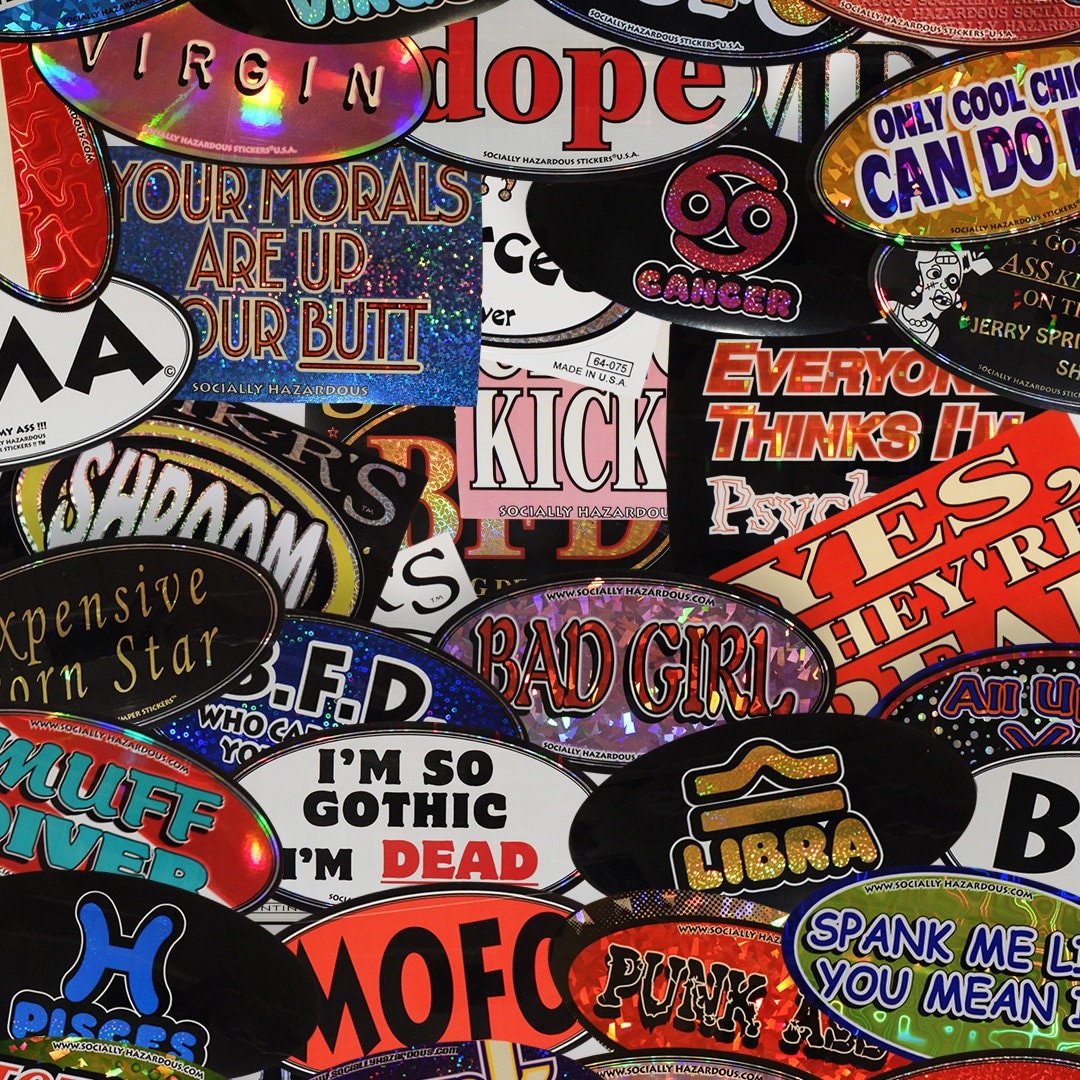 The Worst of the 90's Vintage Bumper Stickers 6"