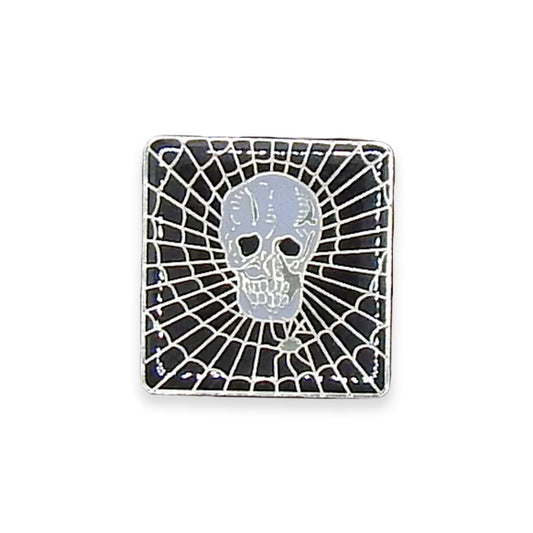 Vintage Skull Web Pin