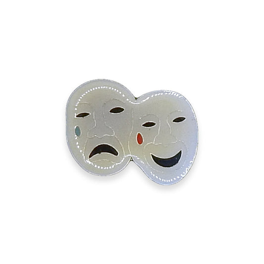 Comedy and Tragedy Vintage Pin