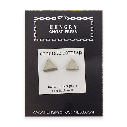 Concrete Jewelry Triangle Studs