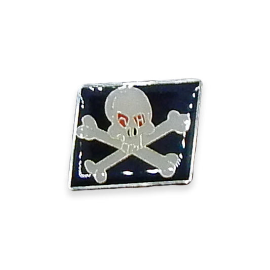 Vintage Skull and Crossbones Flag Pin