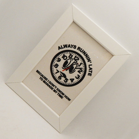 Always Late Framed Canvas Print