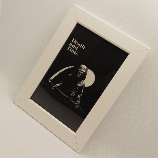 Death and Time Framed Canvas Print