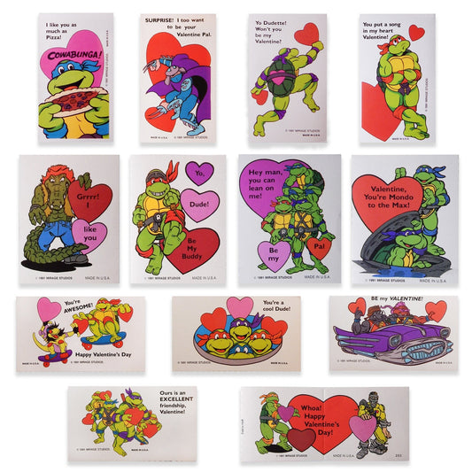 Vintage TMNT Valentine's Day Cards