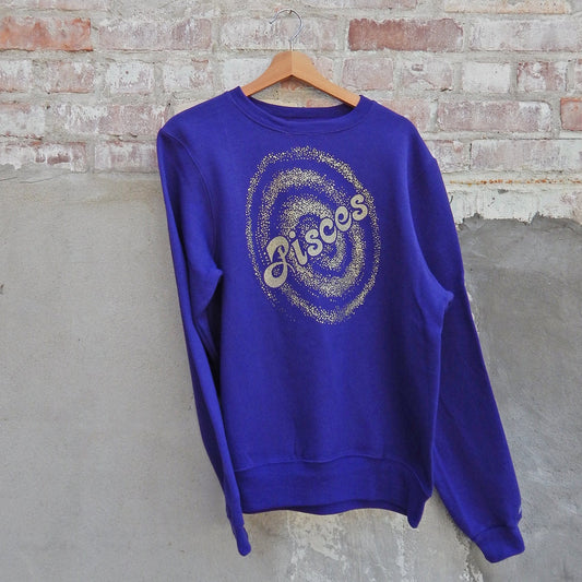 Pisces Vintage One Off  Sweatshirt Purple (S)