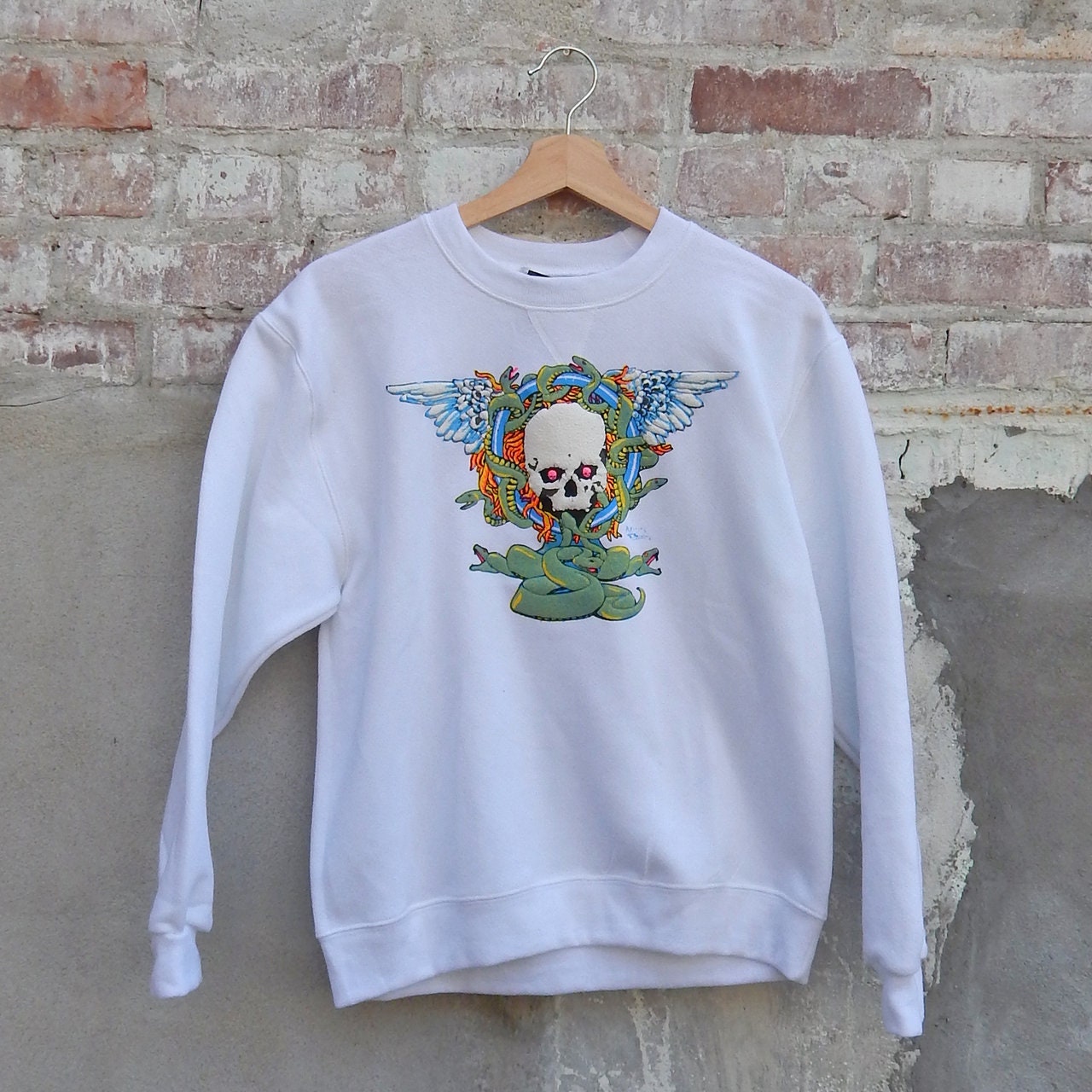 Skull Angel One Off Sweatshirt (YL)