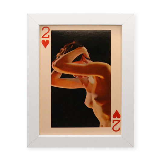 Vintage Framed Jumbo Risque Playing Cards