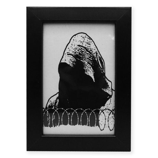 Age of Sin Black Framed Screen Print