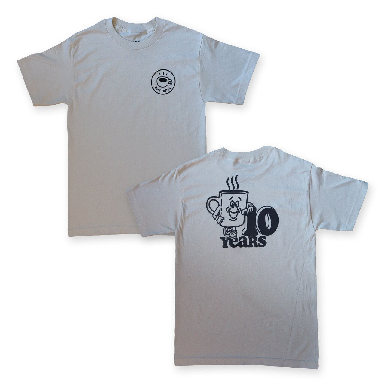 Bolt Coffee 10 Year Shirt x Hungry Ghost Press