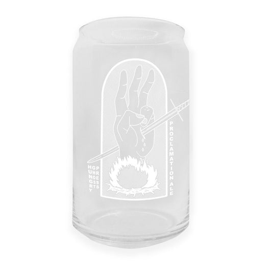 Stranger Proclamation Ale x Hungry Ghost Press Beer Glass