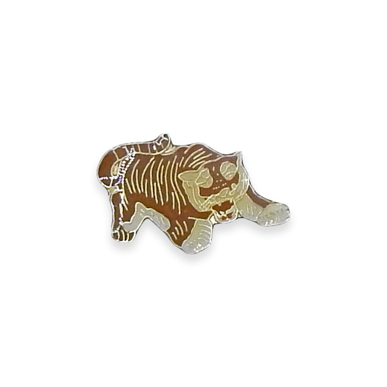 Tiger Ripper Pin Brown Tiger Vintage Pin – Hungry Ghost Press