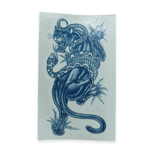 Vintage Python Panther Temporary Tattoo