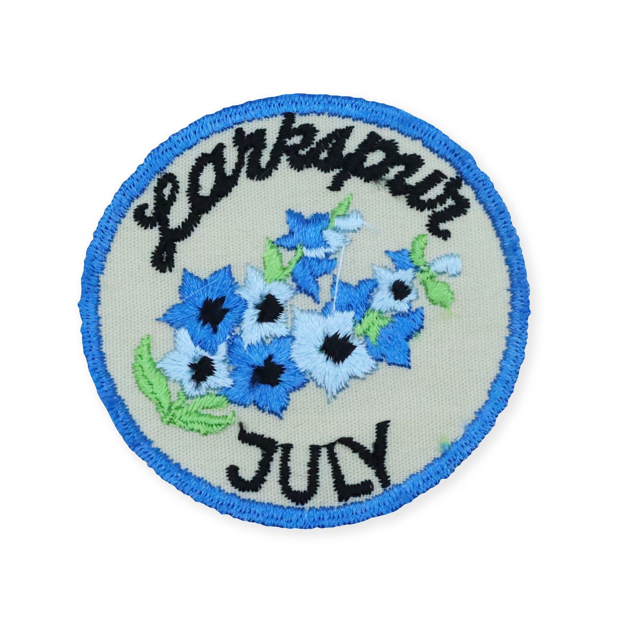 July Flowers Vintage Patch