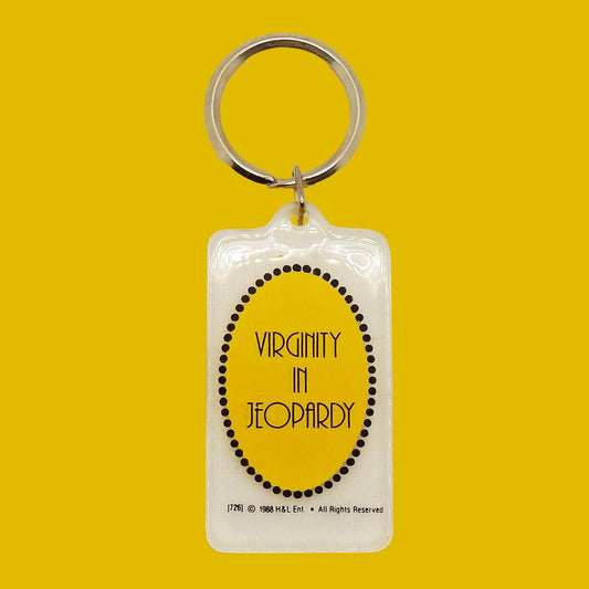 Virginity in Jeopardy Vintage Keychain