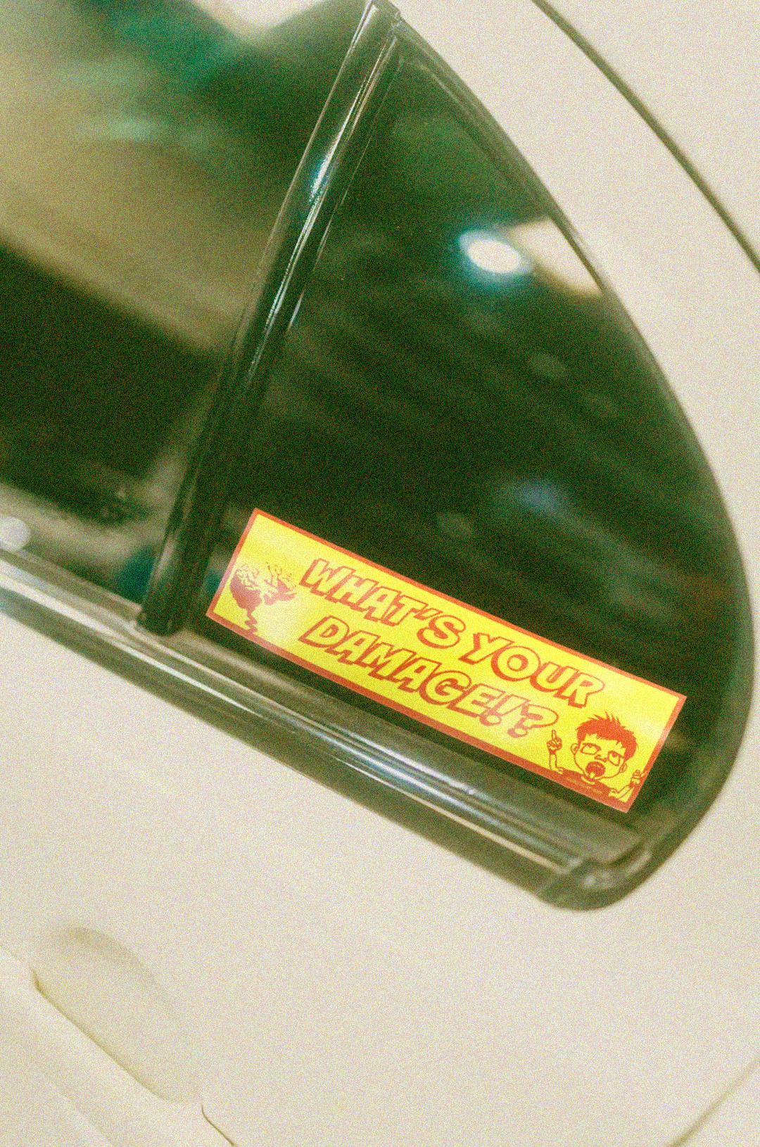 What's Your Damage Bumper Sticker