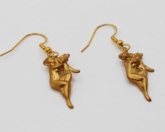 True Love Vintage Cherub Earrings
