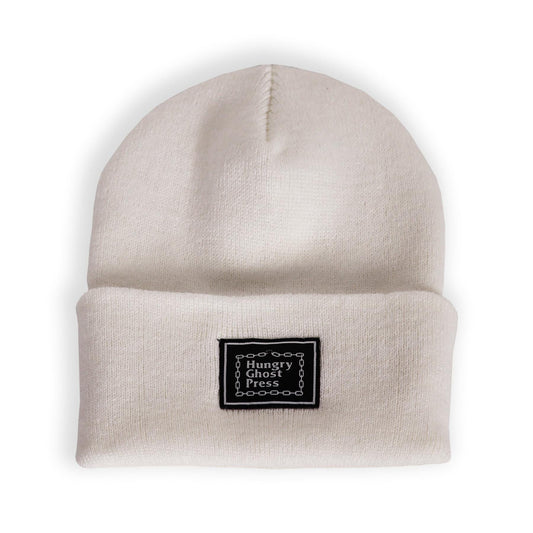 HGP Chain Logo Patch Beanie White