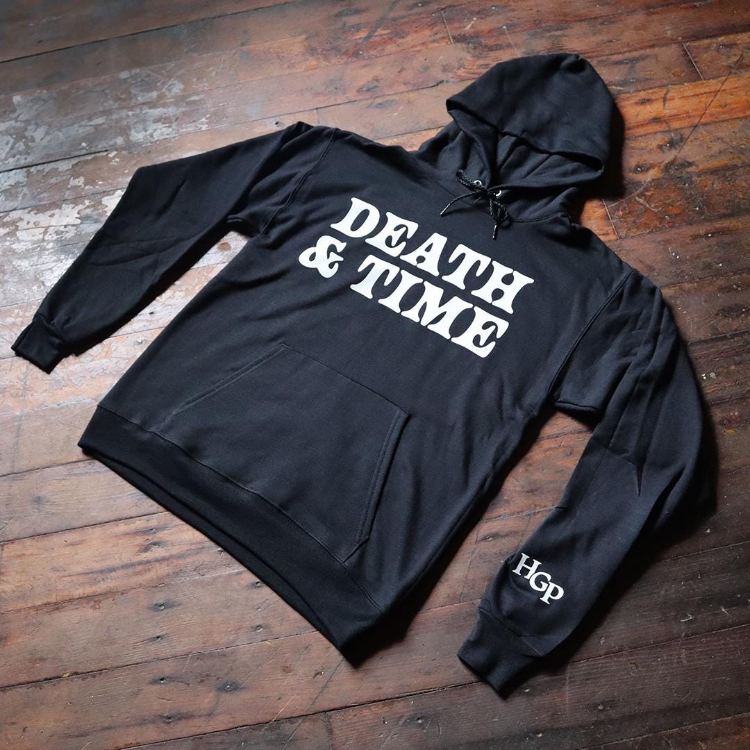 Death and Time Black Hoodie