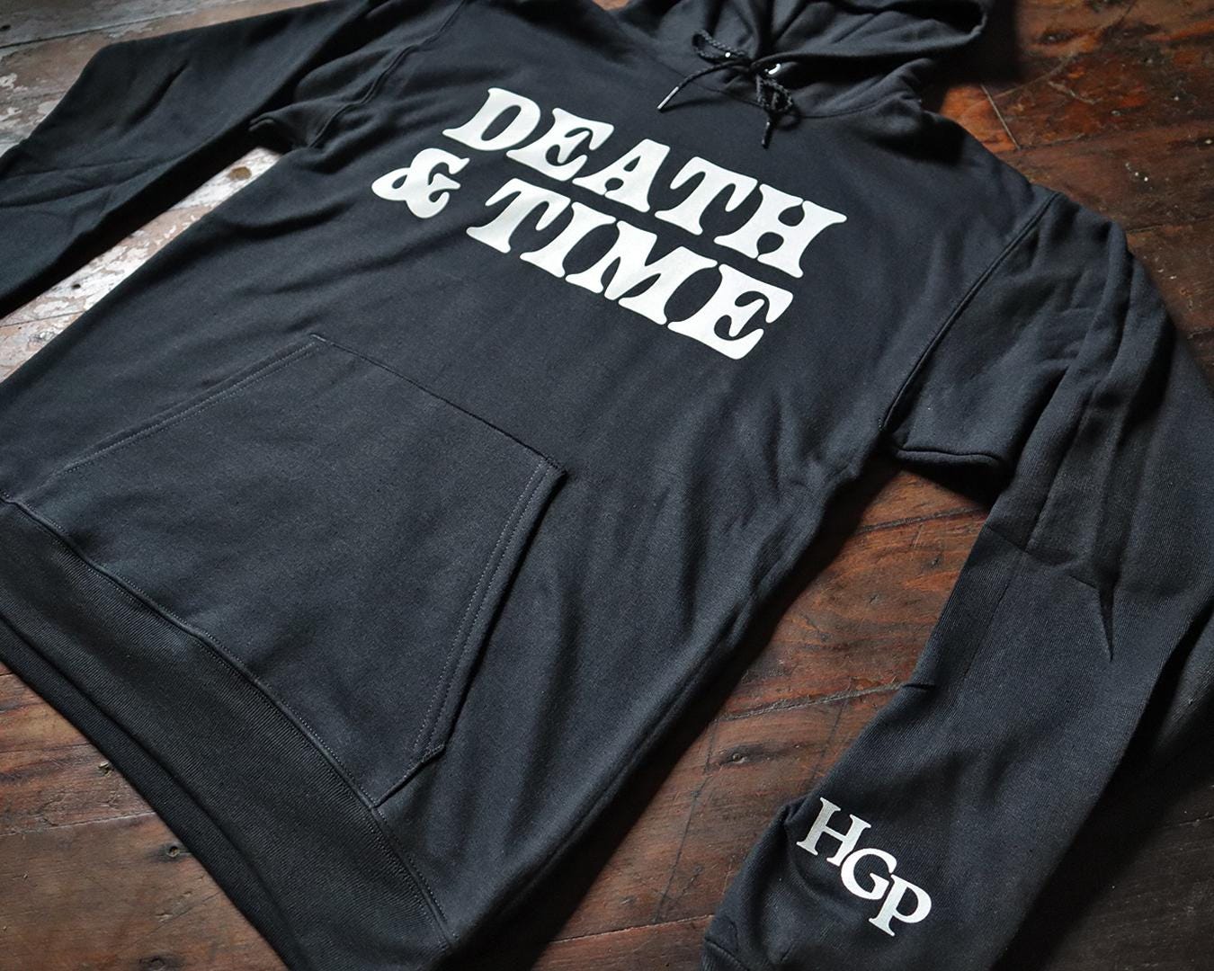 Death and Time Black Hoodie
