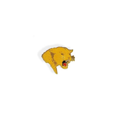 Vintage Yellow Panther Profile Pin
