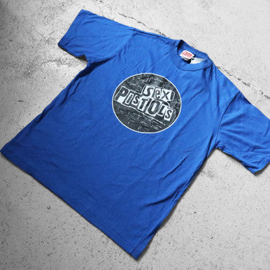 Vintage One Off Sex Pistols Blue Tee