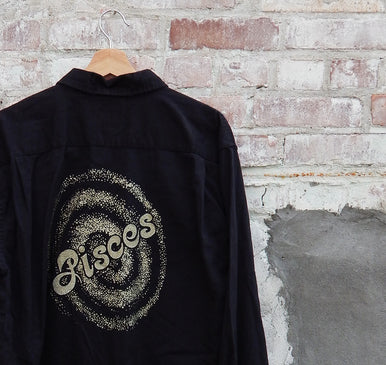 Pisces Vintage Transfer Twill Button Up (XL)