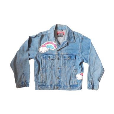 Rainbow Denim Jacket One Off (L)